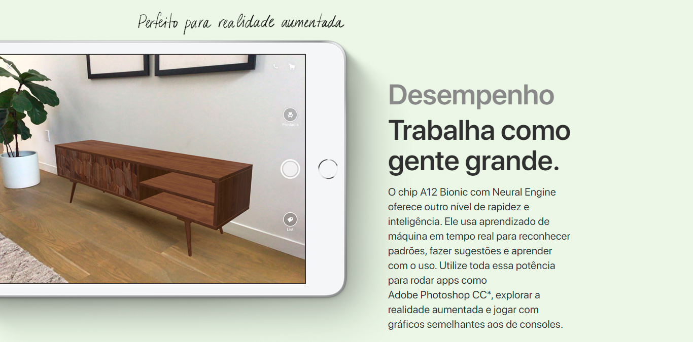 iPad mini 5 Apple, Tela Retina, 64GB, Cinza Espacial, Wi-Fi - MUQW2BZ/A